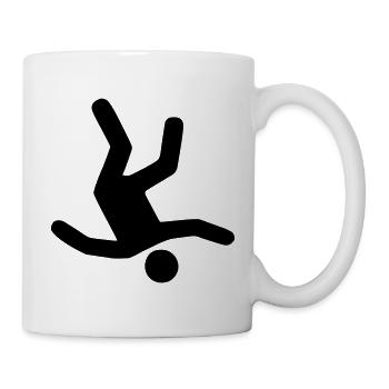 Falling Man - Tasse - Weiß - Rechts