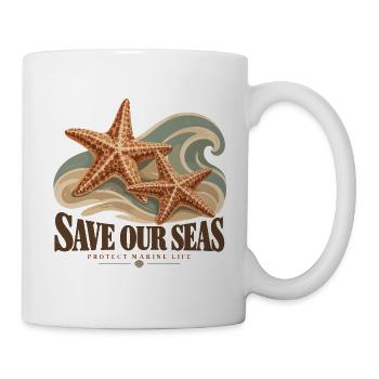 Save Our Seas Marine Life - Tasse - Weiß - Rechts