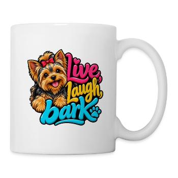 Yorkshire Terrier - Tasse - Weiß - Rechts