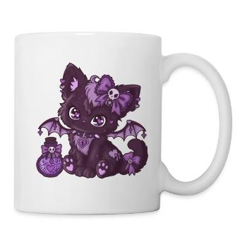 VampiKätzchen  - Tasse - Weiß - Rechts