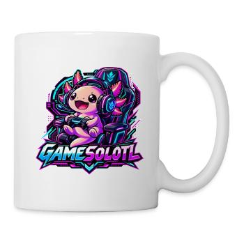  Gamesolotl Axolotl Spieler Cyberpunk - Tasse - Weiß - Rechts
