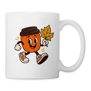 Becher-Kürbis - Tasse - Weiß - Rechts