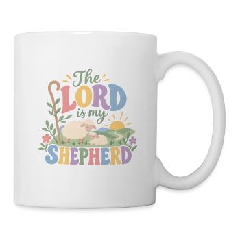 Der Herr ist mein Hirte - Tasse - Weiß - Rechts