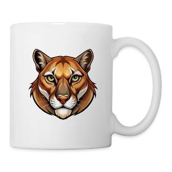 Cougar Head - Tasse - Weiß - Rechts