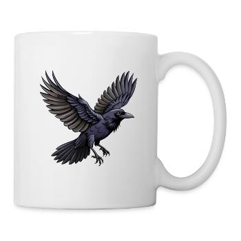 Fliegender Amerikanischer Krähenvogel - Tasse - Weiß - Rechts