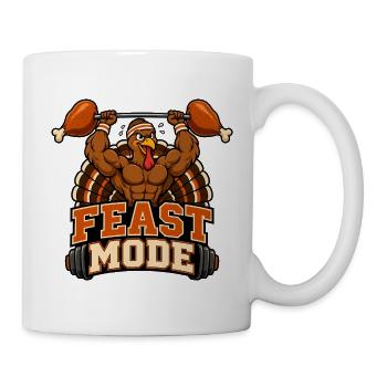 Festmodus-Turkey-Lifter - Tasse - Weiß - Rechts