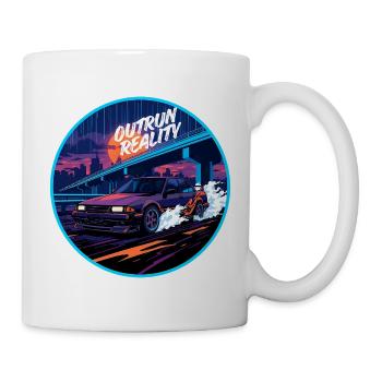 Neon Overdrive Horizon Drift Kleidung - Tasse - Weiß - Rechts