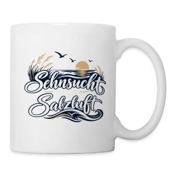 Sehnsucht nach Salzluft - Tasse - Weiß - Rechts