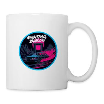 Nightfall Shadow Retro Racer Bekleidung - Tasse - Weiß - Rechts