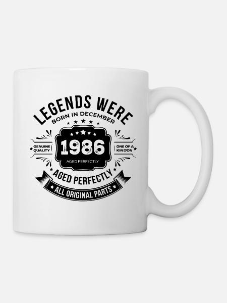Dezember 1986 - Tasse - Weiß