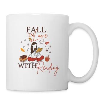 Verliebe dich in das Lesen - Tasse - Weiß - Rechts