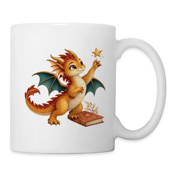 Sanfter Sternendrache - Tasse - Weiß - Rechts
