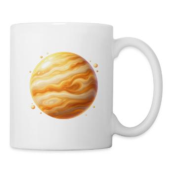 Goldplanet Jupiter Wirbel - Tasse - Weiß - Rechts