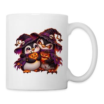 Pinguinkuschel (Yin-Yang) - Tasse - Weiß - Rechts