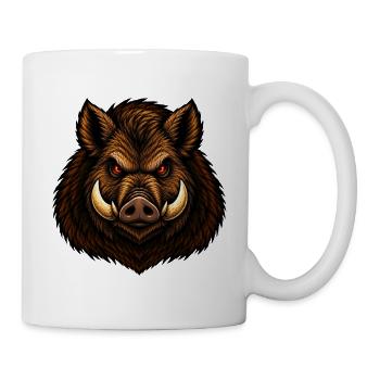 Das Schwein - Tasse - Weiß - Rechts