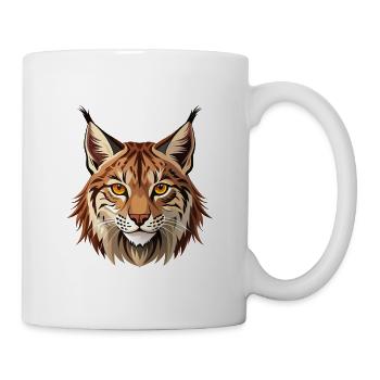Wilder Luchs - Tasse - Weiß - Rechts