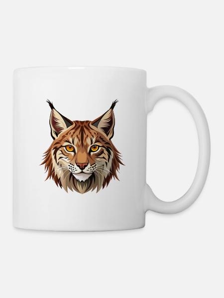 Wilder Luchs - Tasse - Weiß