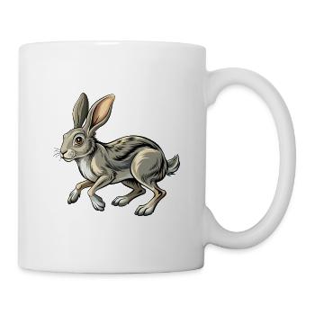 Running Rabbit - Tasse - Weiß - Rechts