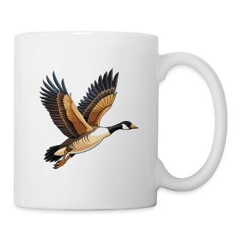 Fliegende Kanadische Gans - Tasse - Weiß - Rechts