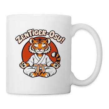 ZenTiger-Osu Taijutsu Cartoon - Tasse - Weiß - Rechts
