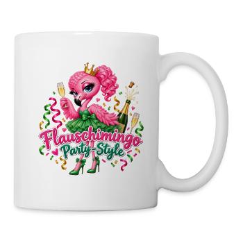 Flauschimingo Party Style - Tasse - Weiß - Rechts