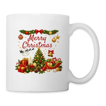 Helles und traditionelles Weihnachten - Tasse - Weiß - Rechts
