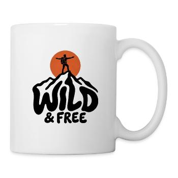 Wandern – Wild & Free Outdoor - Tasse - Weiß - Rechts