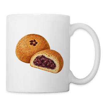 Anpan schmilzt mit einem roten Herzen - Tasse - Weiß - Rechts