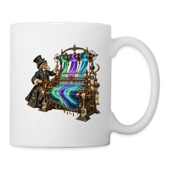 Aurora-Steampunk Webstuhl - Tasse - Weiß - Rechts