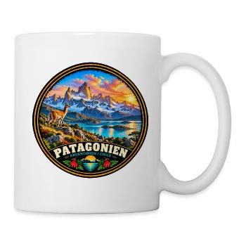 Chilenische Patagonien Landschaft Natur Wandern - Tasse - Weiß - Rechts