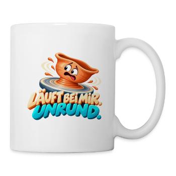 Läuft bei mir Unrund - Tasse - Weiß - Rechts