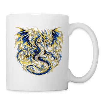 Donnerschlag-Blitzdrache - Tasse - Weiß - Rechts