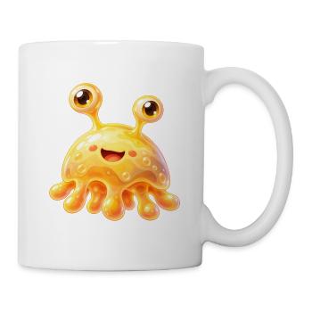 Sonniger Schleimfreund Gelb - Tasse - Weiß - Rechts