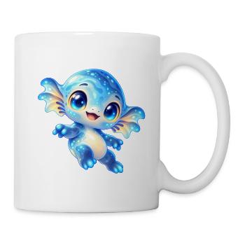 Niedlicher blauer Weltraumfreund - Tasse - Weiß - Rechts