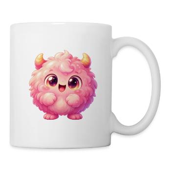 Pink Fluff Monster Kuschelheld - Tasse - Weiß - Rechts