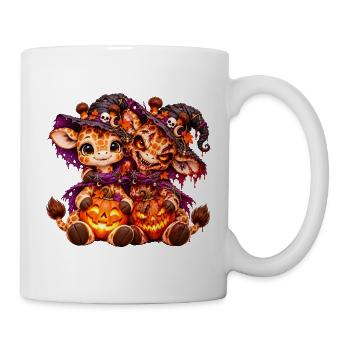 Giraffe Gir'Halloween-Kuschel (Yin-Yang) - Tasse - Weiß - Rechts