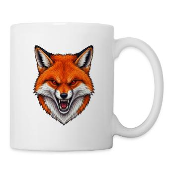 Rabe - Tasse - Weiß - Rechts