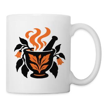 Moerser Kraeuter Hexen Logo - Tasse - Weiß - Rechts
