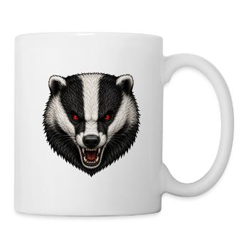 Der Dachs - Tasse - Weiß - Rechts