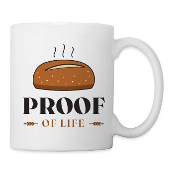 Motiv des Lebensbeweis-Brots - Tasse - Weiß - Rechts