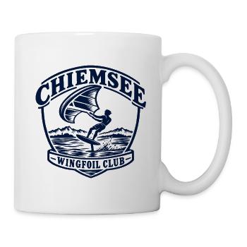 Wingfoil Club Logo Wasserabenteuer - Tasse - Weiß - Rechts