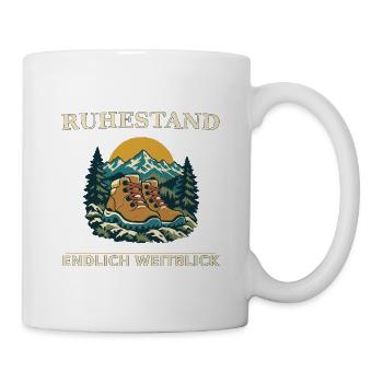 Ruhestand Bergpfad Blick - Tasse - Weiß - Rechts