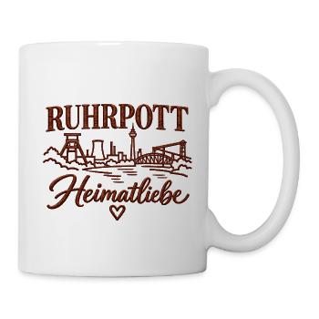 Ruhrpott Heimatliebe Industriekultur - Tasse - Weiß - Rechts