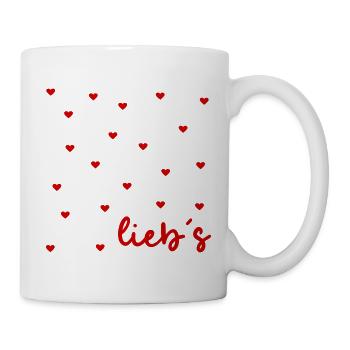 Wertschätzung Herz Liebe - Tasse - Weiß - Rechts
