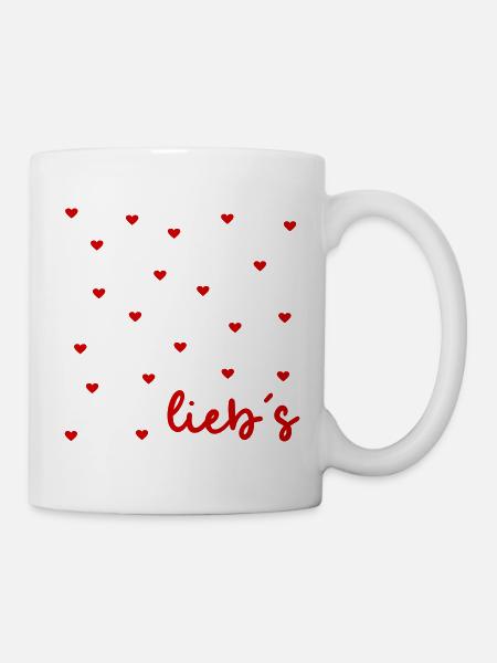 Wertschätzung Herz Liebe - Tasse - Weiß