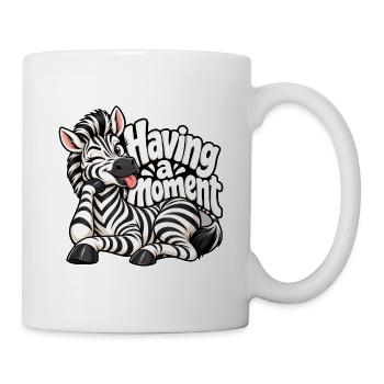 Zebra - Tasse - Weiß - Rechts