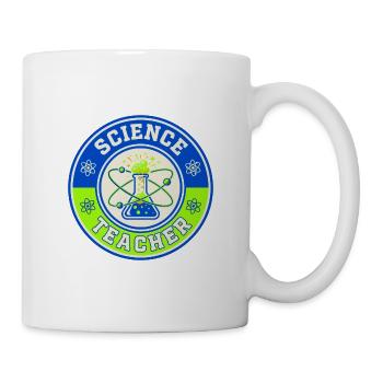 Vintage Science Teacher Flask Planetarische Umlaufbahnen oben - Tasse - Weiß - Rechts