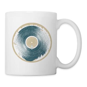 Naturvinyl – Kanu und Wald - Tasse - Weiß - Rechts
