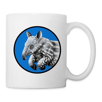 kleines Tapir in rundem kreis - Tasse - Weiß - Rechts