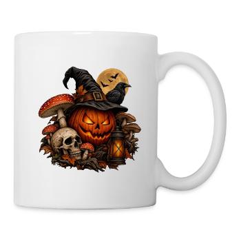 Dunkle Magie: Exklusives Halloween-Design - Tasse - Weiß - Rechts